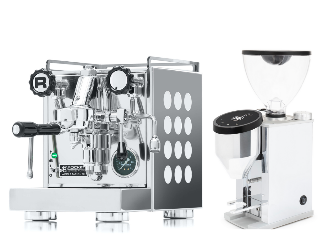 Rocket Espresso Appartamento + Faustino Grinder package offer
