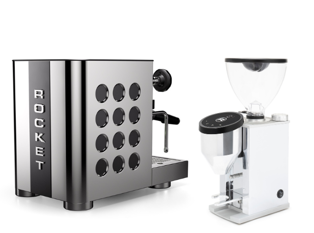 Appartamento TCA Steel Black + Faustino Chrome Grinder package offer