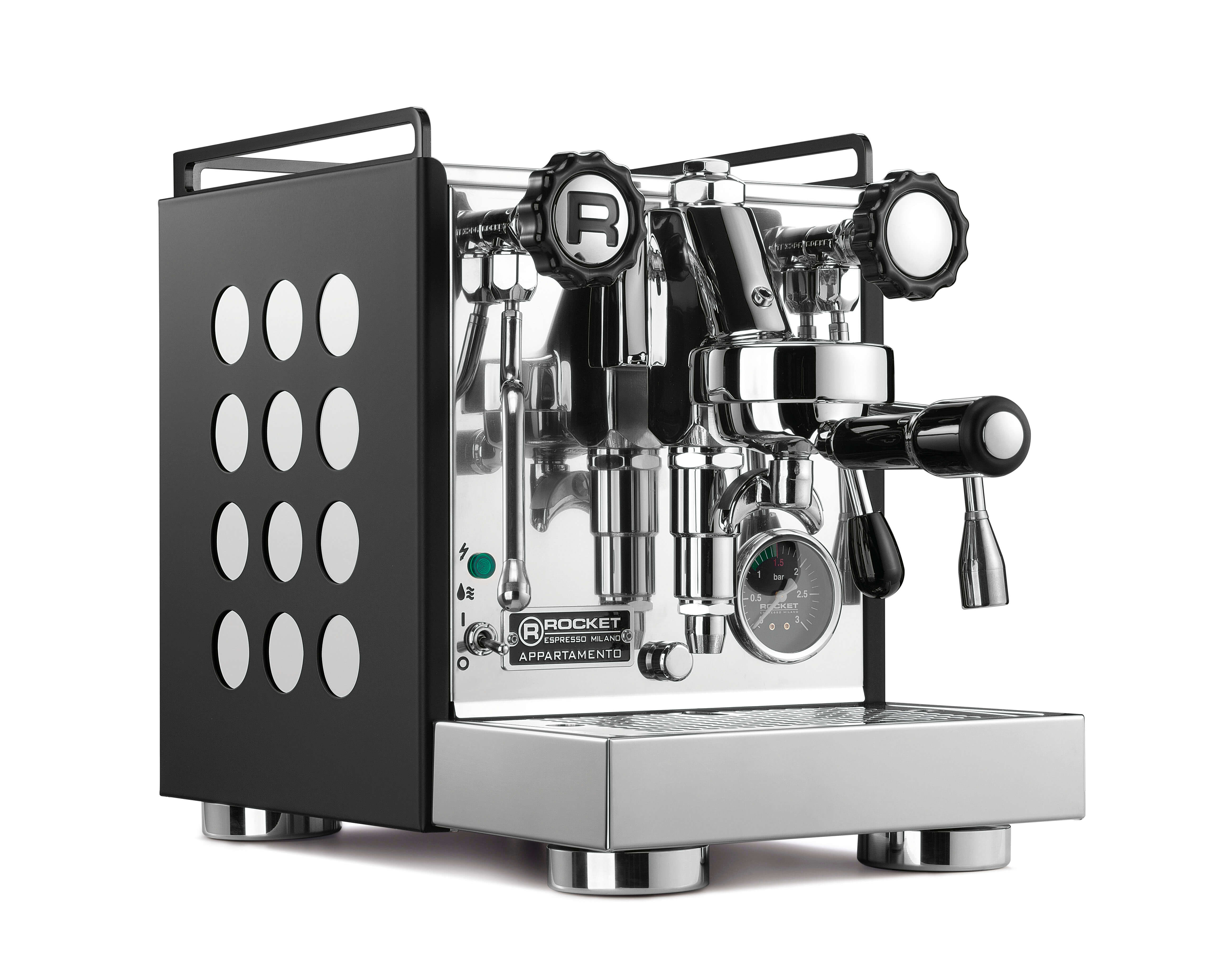 Rocket Appartamentoエスプレッソマシン グラインダー Rocket Espresso Appartamento Serie Nera + Giannino Grinder package
